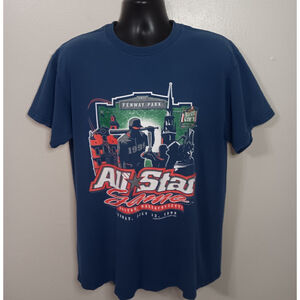 Vintage 1999 MLB Baseball All-Star Game Men’s Large T-shirt Navy Logo Athletic